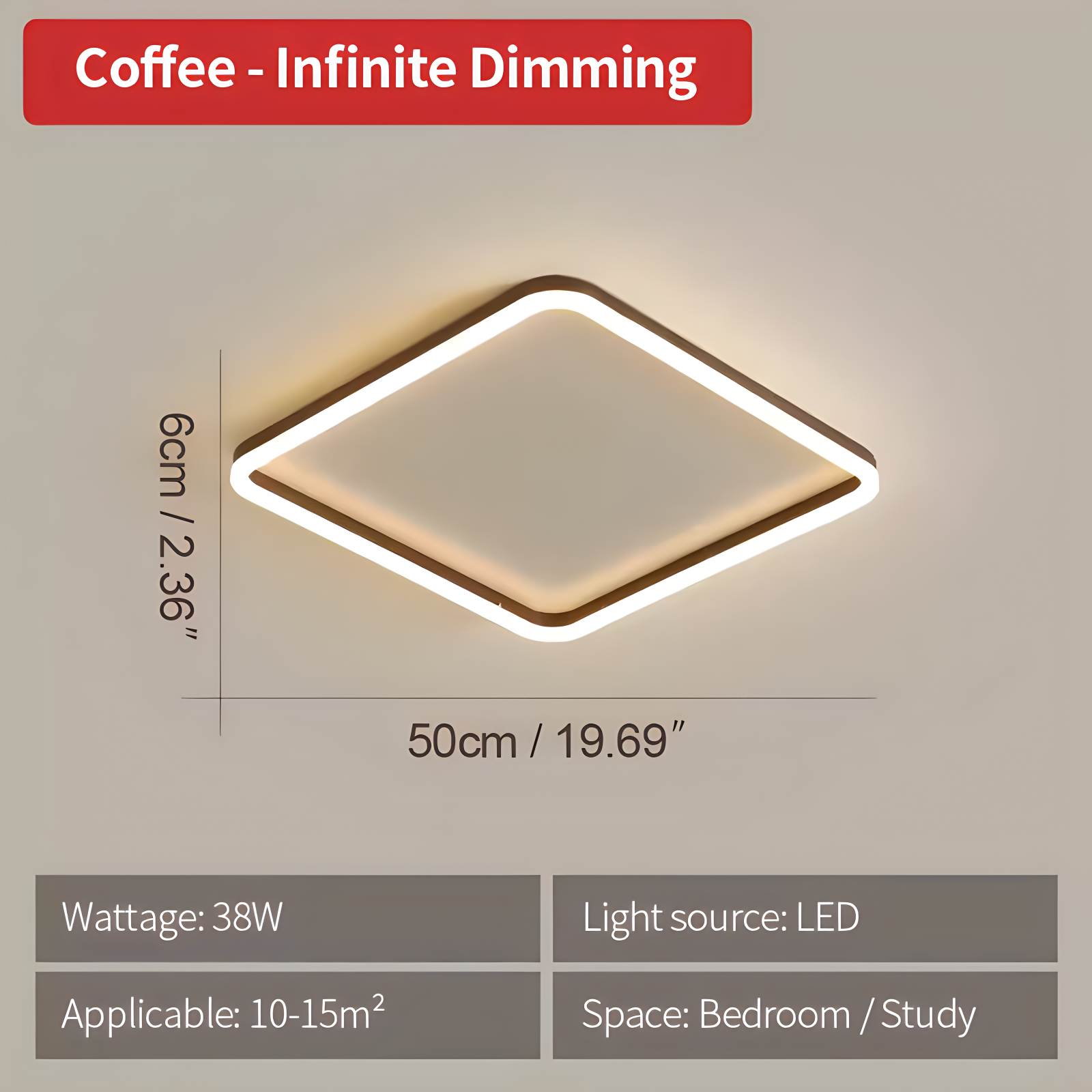 LED Square Ceiling Light