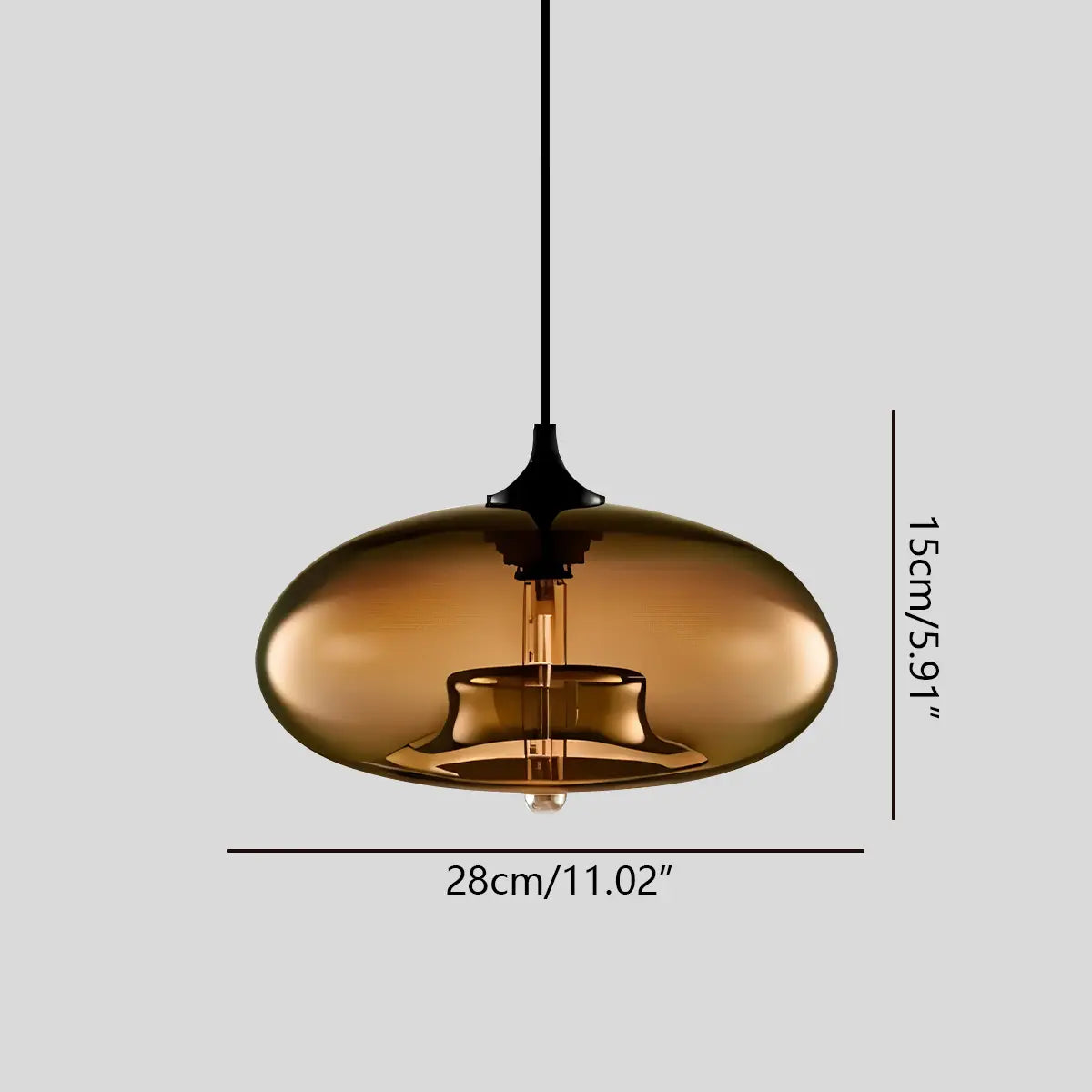 Antizer Colorful Glass Pendant Light for Dining Area