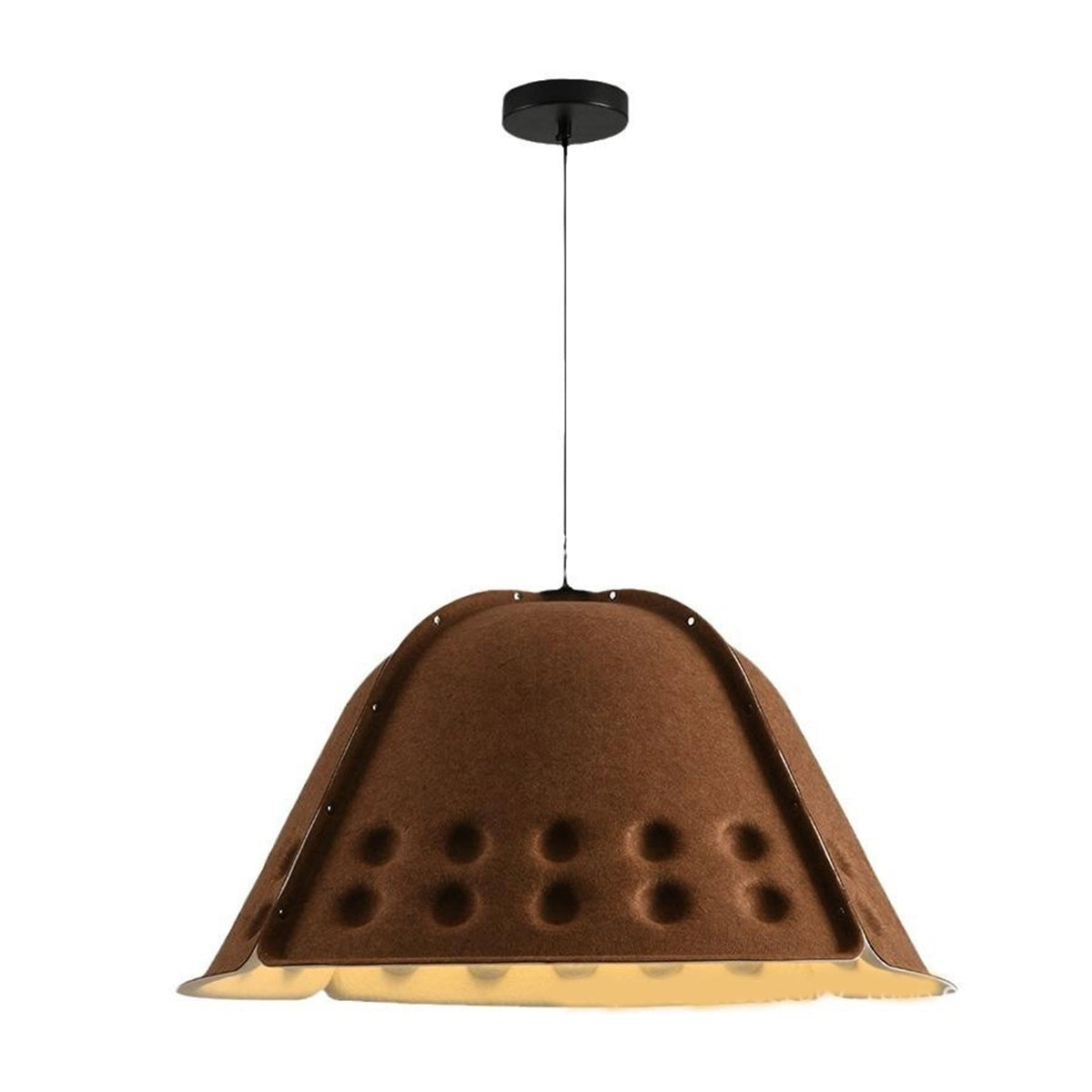 Antizer Clock Shaped Hot Pressed Acoustic Pendant Light