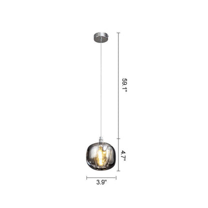 Antizer Colored Glass Multi Pendant Chandelier