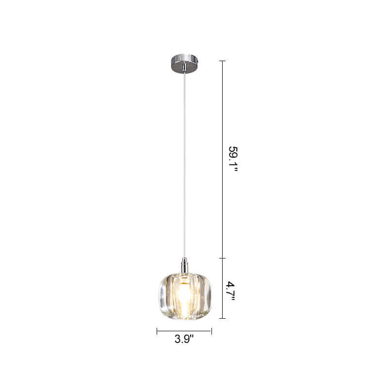 Antizer Colored Glass Multi Pendant Chandelier
