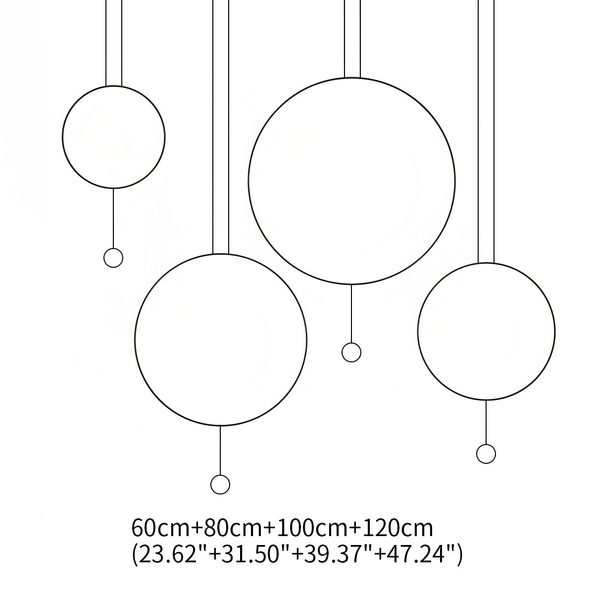 Antizer Modern Minimalist Circular Halo Pendant Light