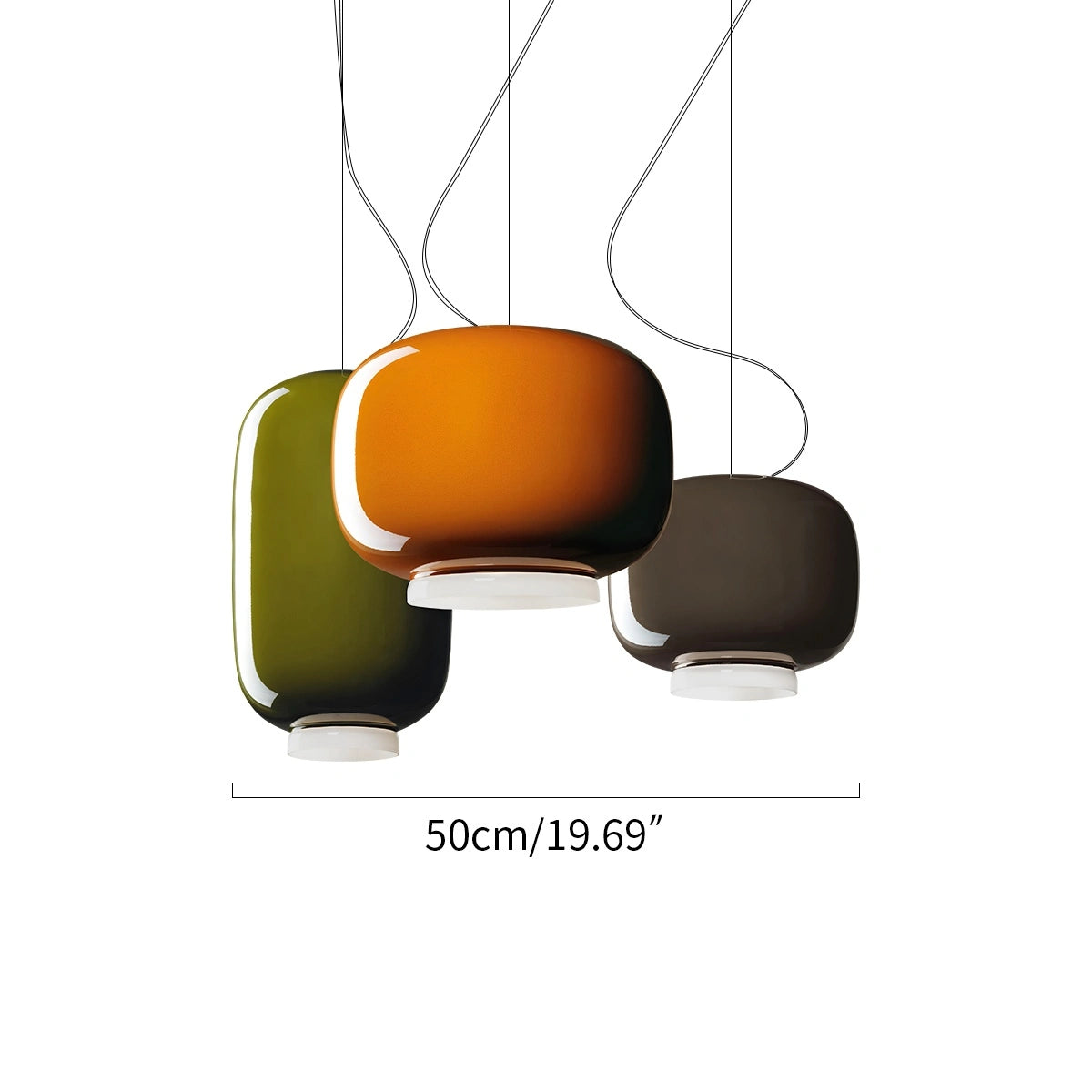 Antizer Modern Colored Glass Lantern Pendant Light