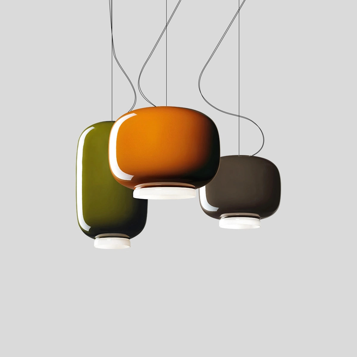 Antizer Modern Colored Glass Lantern Pendant Light