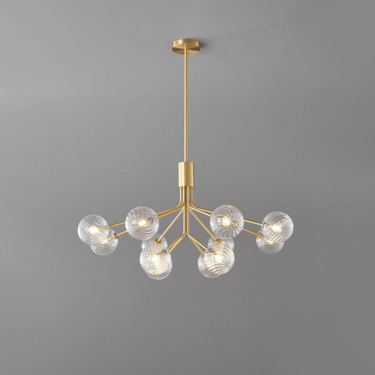 Antizer All Copper Magic Bean Glass Chandelier