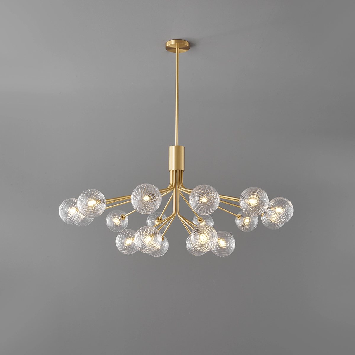 Antizer All Copper Magic Bean Glass Chandelier