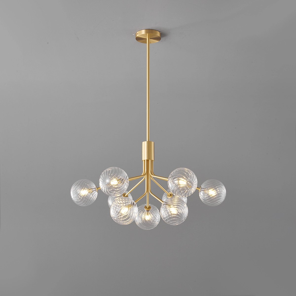 Antizer All Copper Magic Bean Glass Chandelier