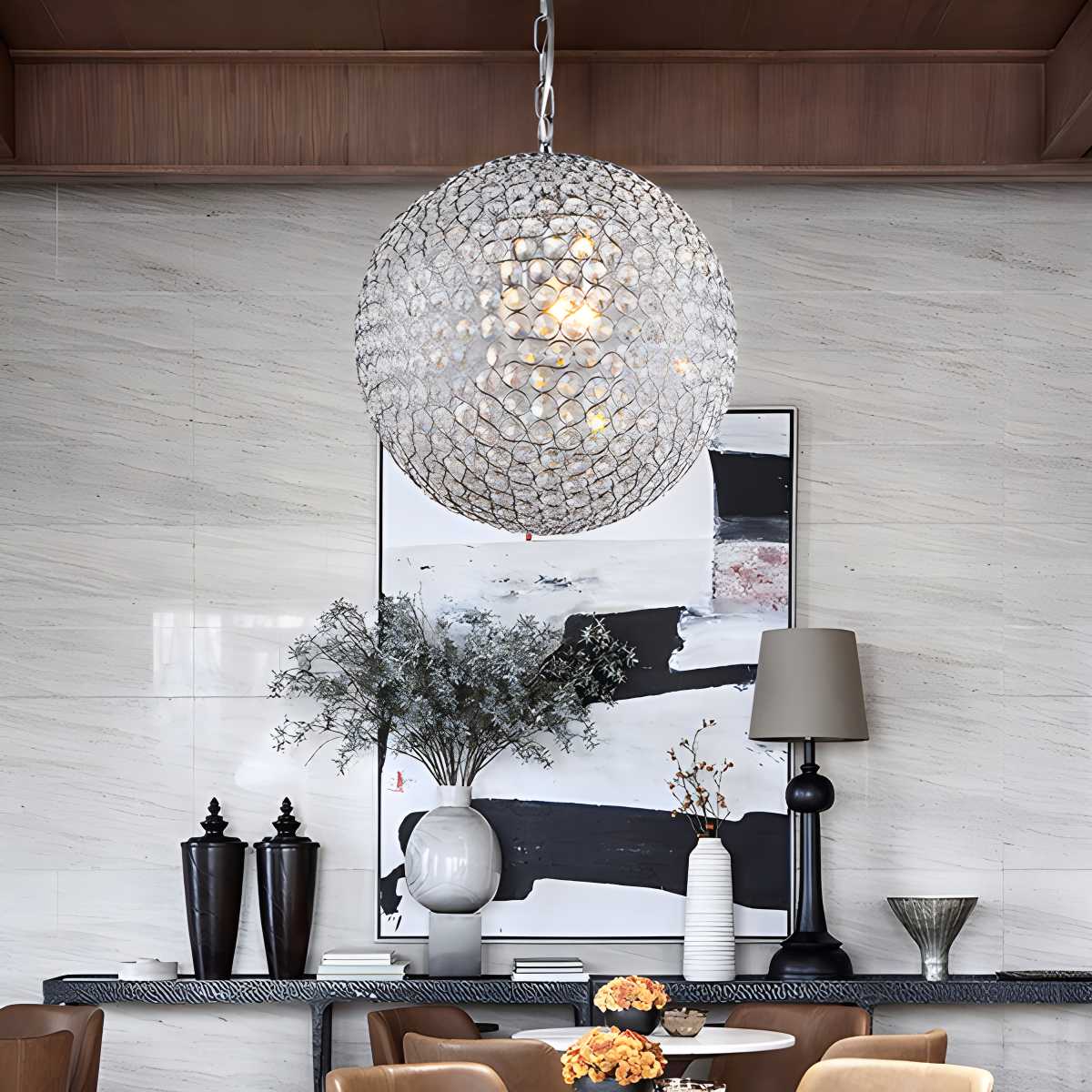 Creative Crystal Ball Chandelier