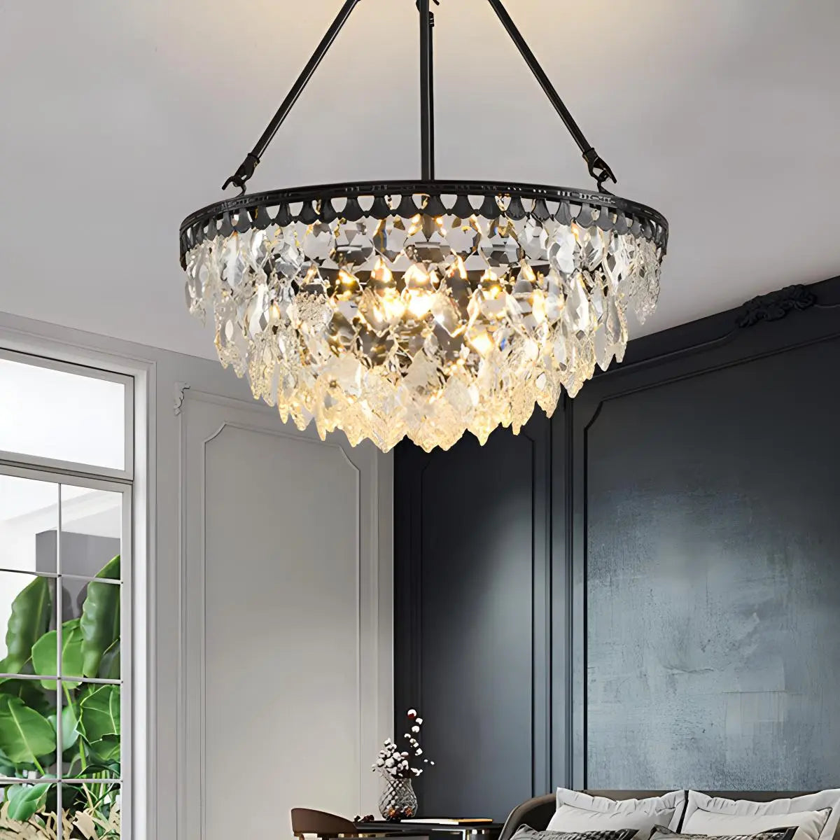 Crown Crystal Led Chandelier