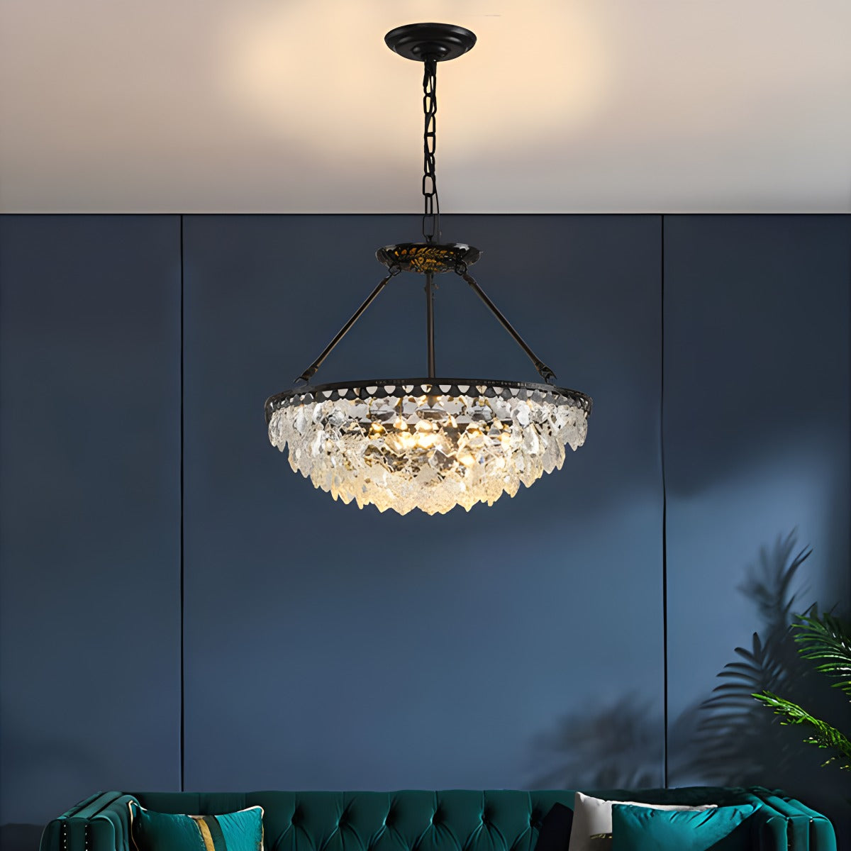 Crown Crystal Led Chandelier