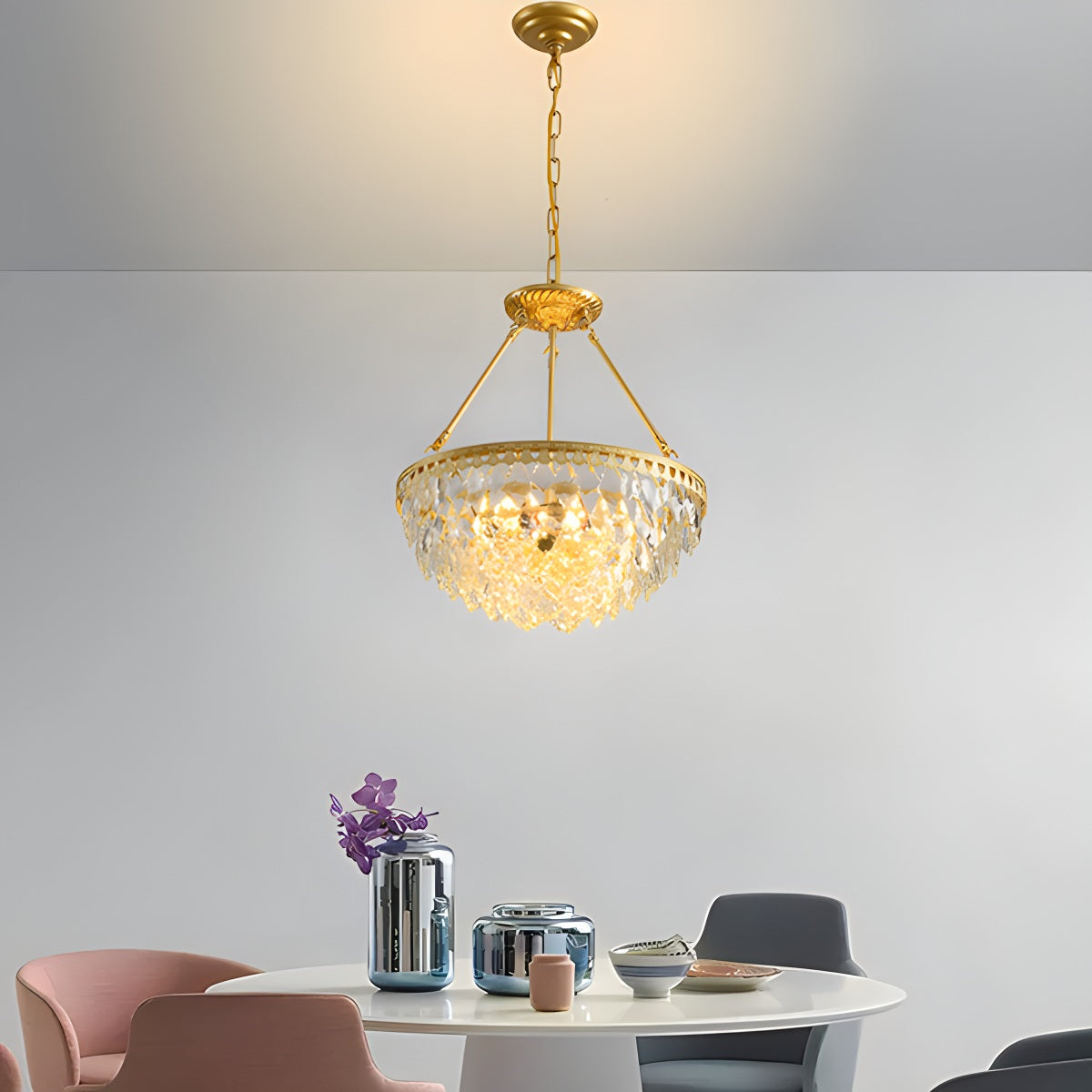 Crown Crystal Led Chandelier