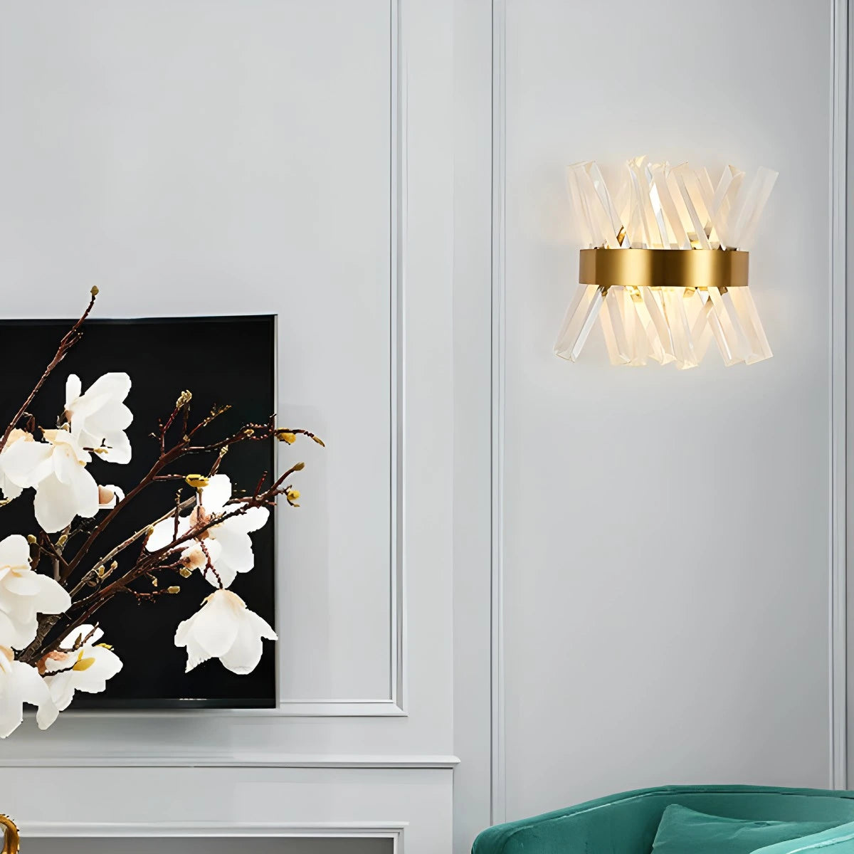 Antizer Crystal Glass Luxury Wall Sconce