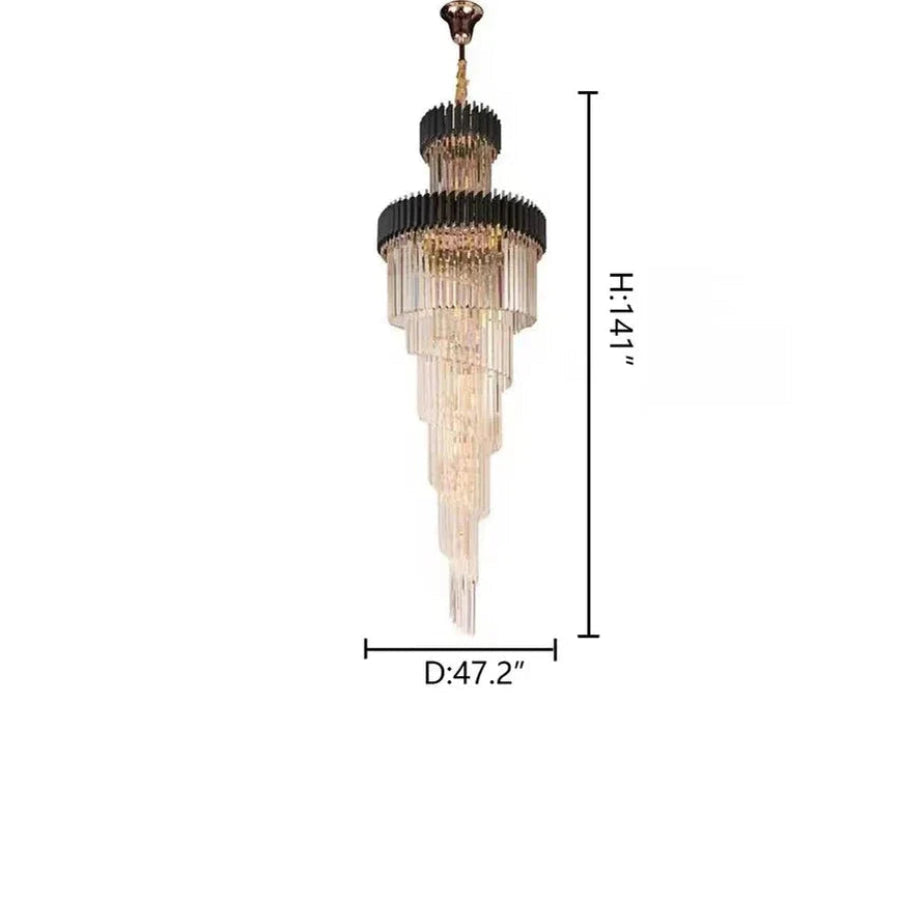Antizer Cyrus Multiple Tier Crystal Chandelier