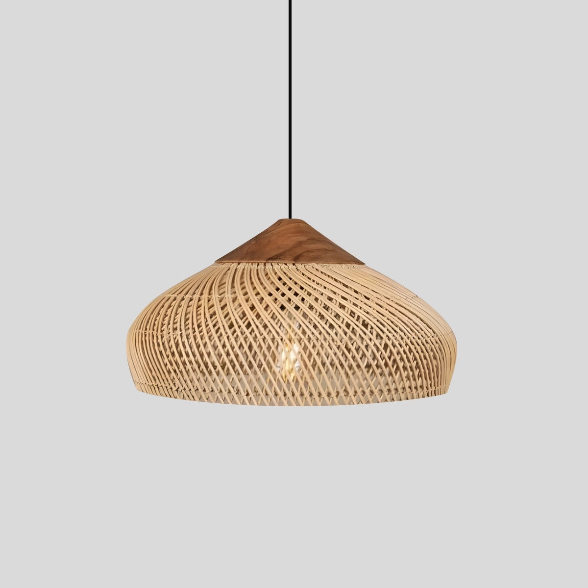 Antizer Rattan Lantern Pendant Light for Dining Room