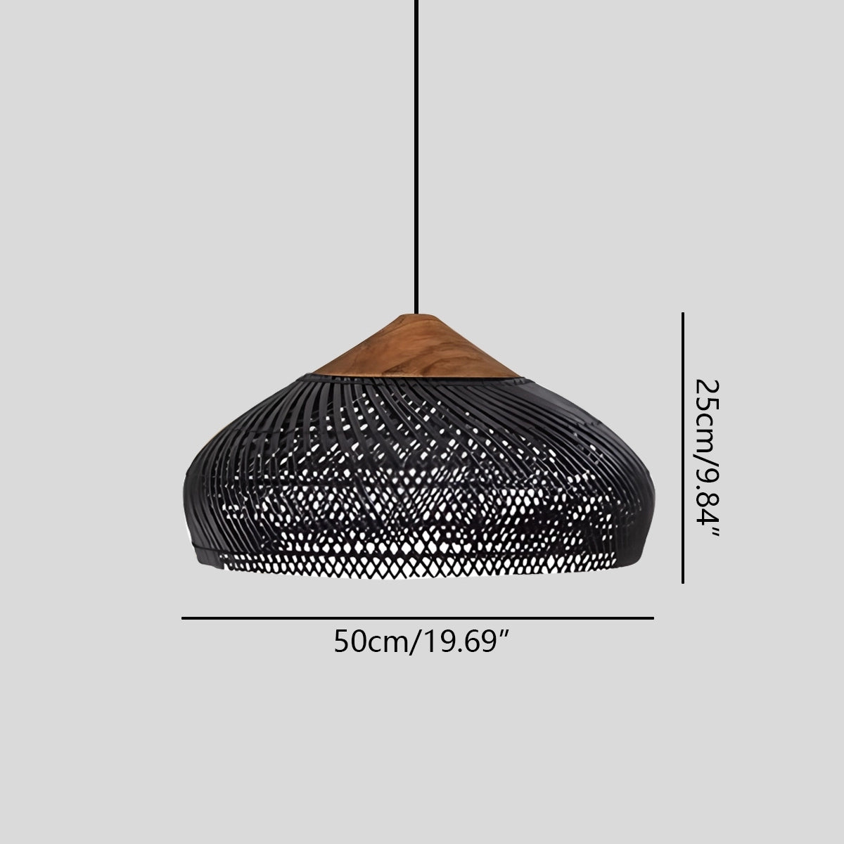 Antizer Rattan Lantern Pendant Light for Dining Room