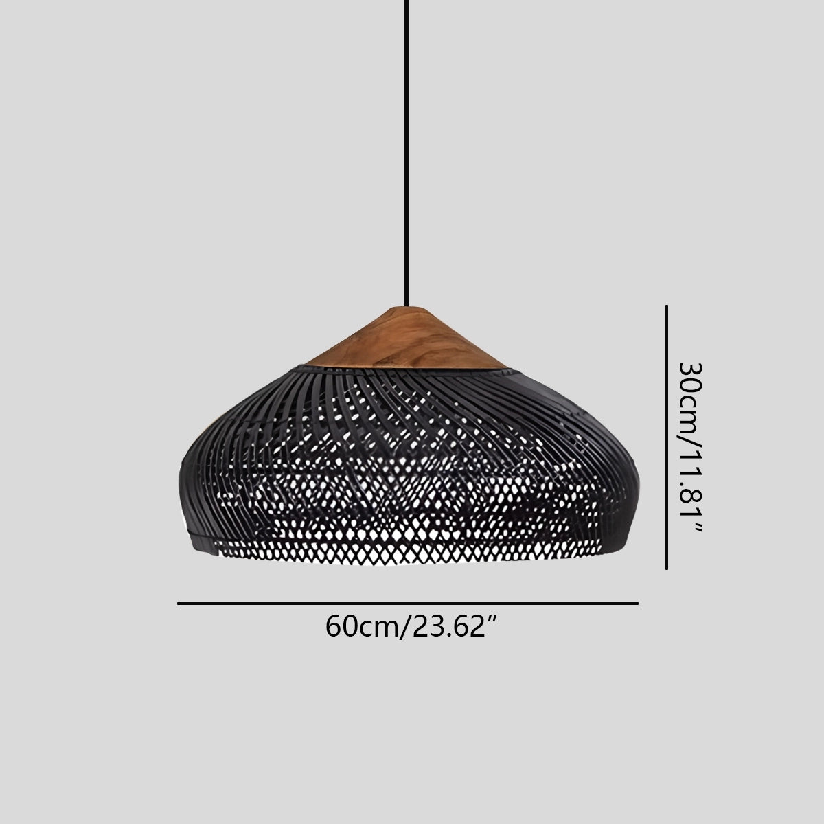 Antizer Rattan Lantern Pendant Light for Dining Room