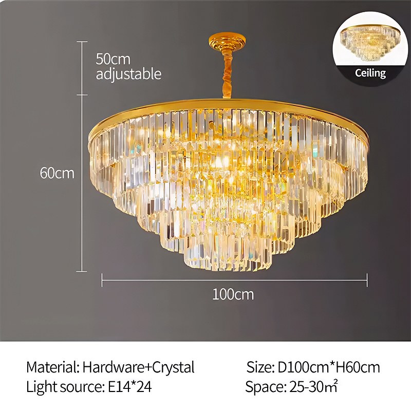 Light Luxury Crystal Chandelier