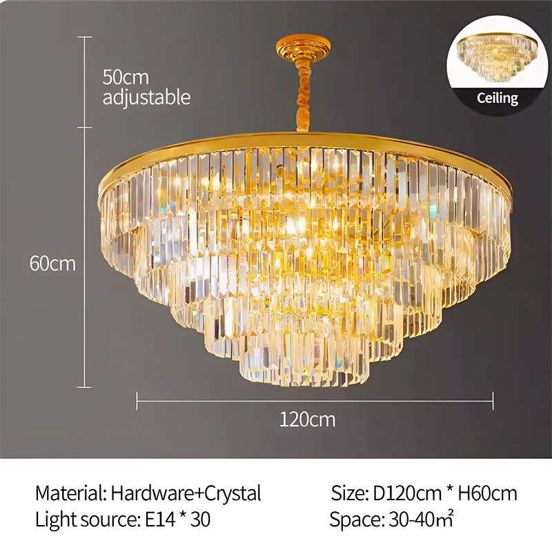 Light Luxury Crystal Chandelier