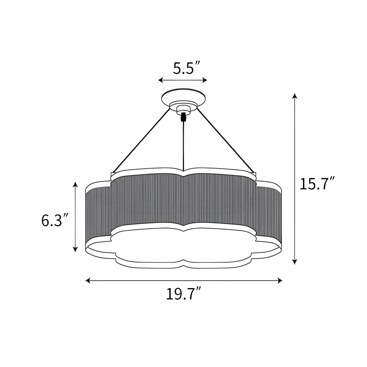 Antizer Basil Chandelier for Dining Room