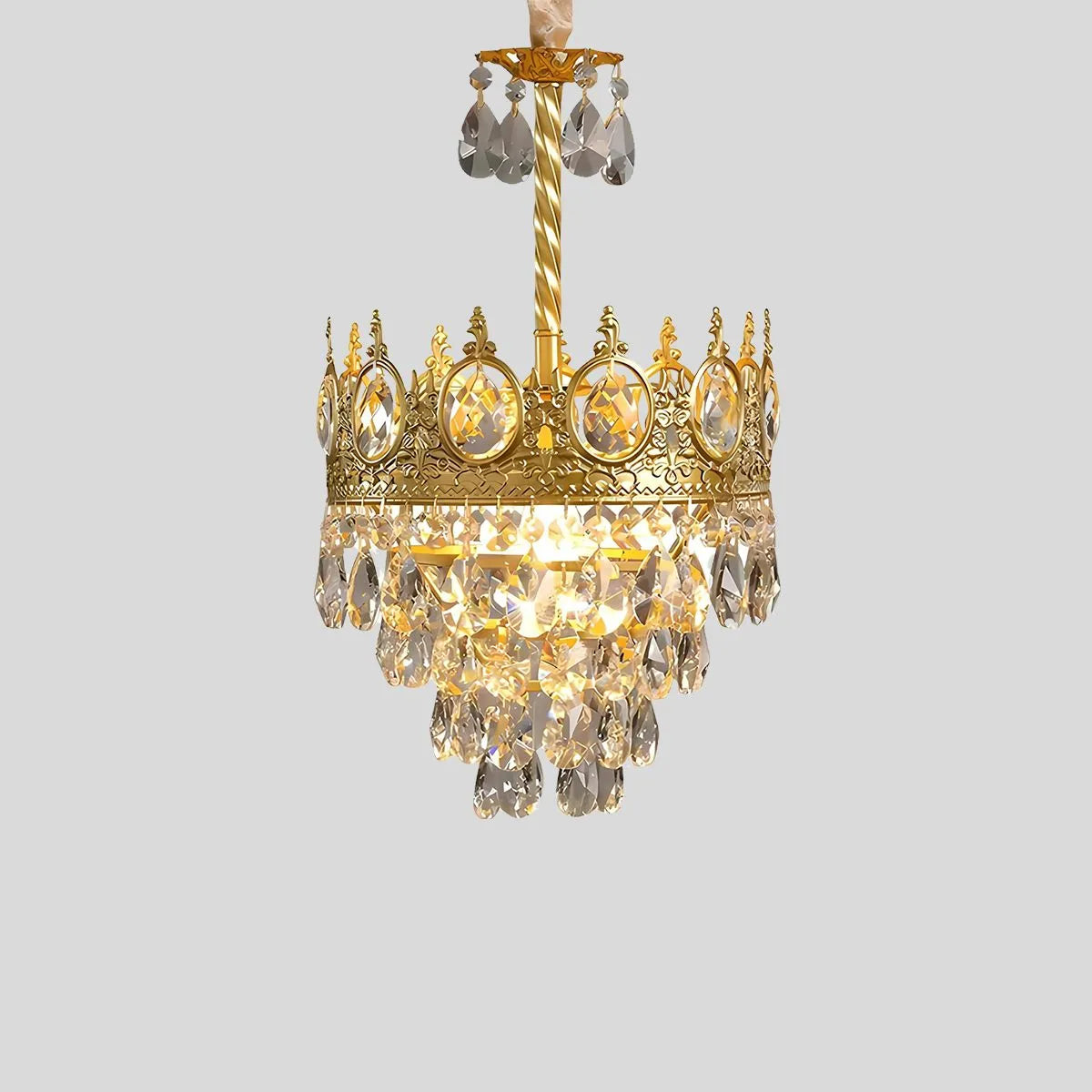 Antizer French Retro Crystal Chandelier for Dining Room