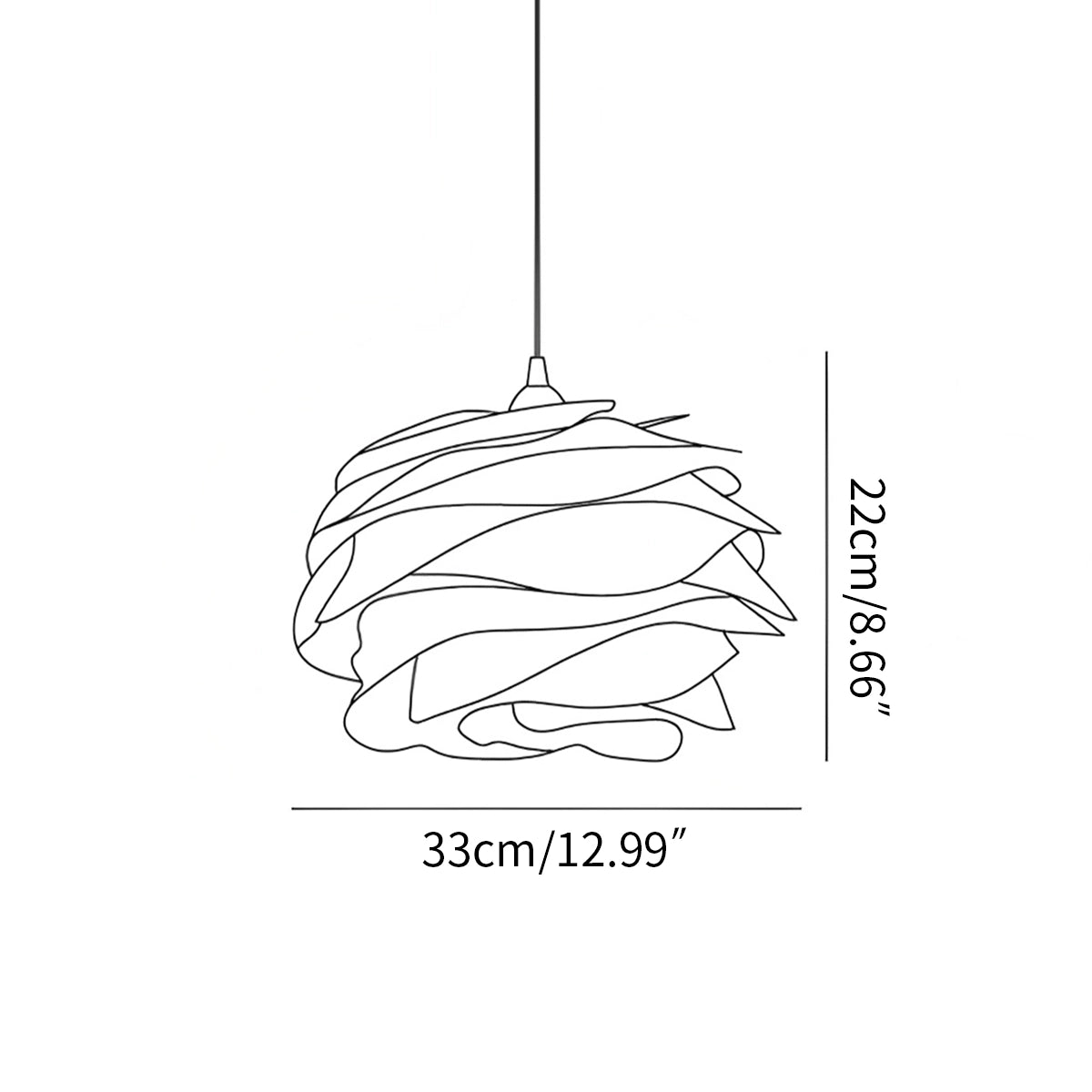 Antizer Rose Floral Pendant Light for Bedroom