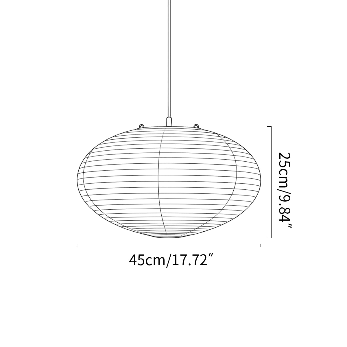 Antizer Washi Paper A Series Pendant Light for Dining Room