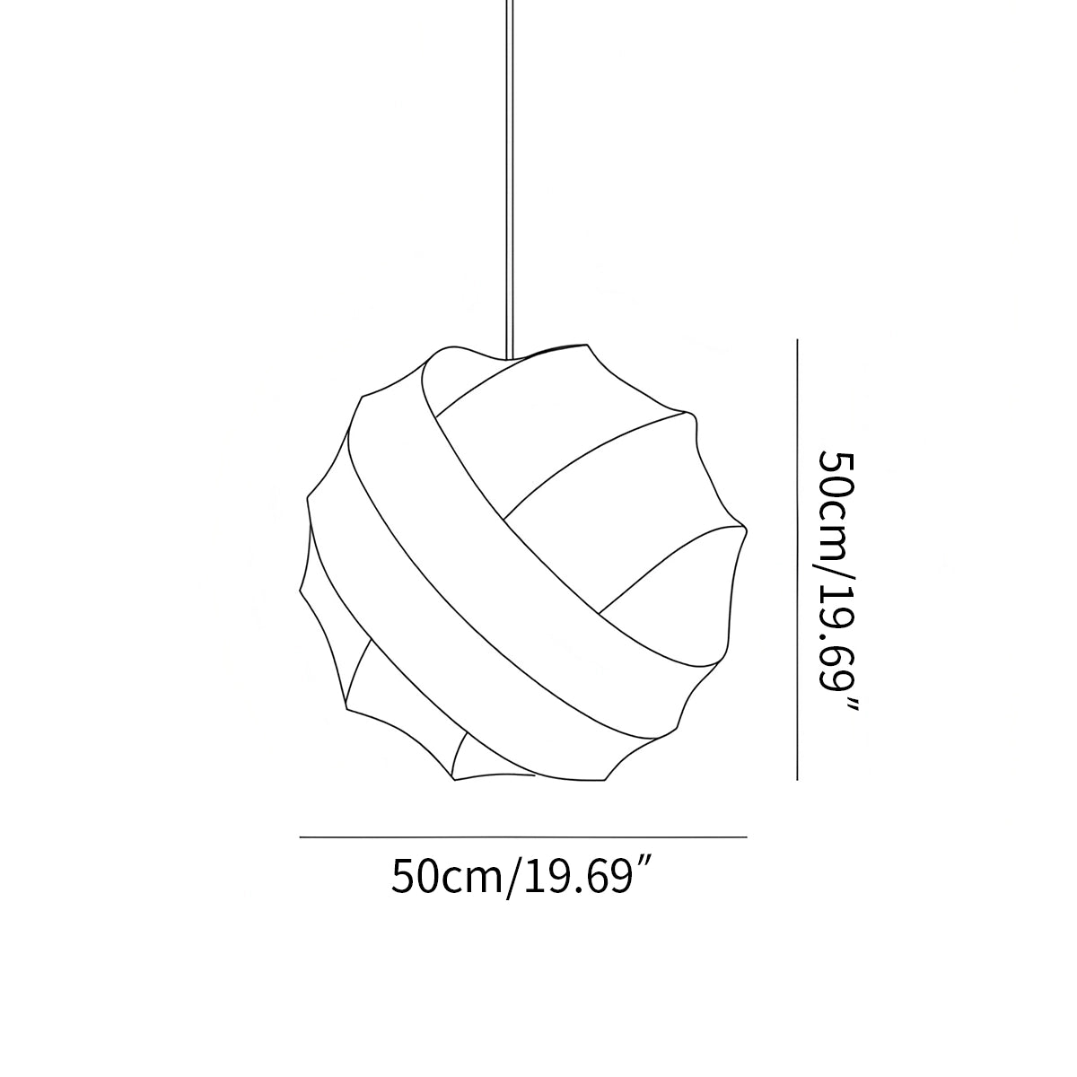 Antizer Turner Modern Spherical Pendant Light for Dining Room