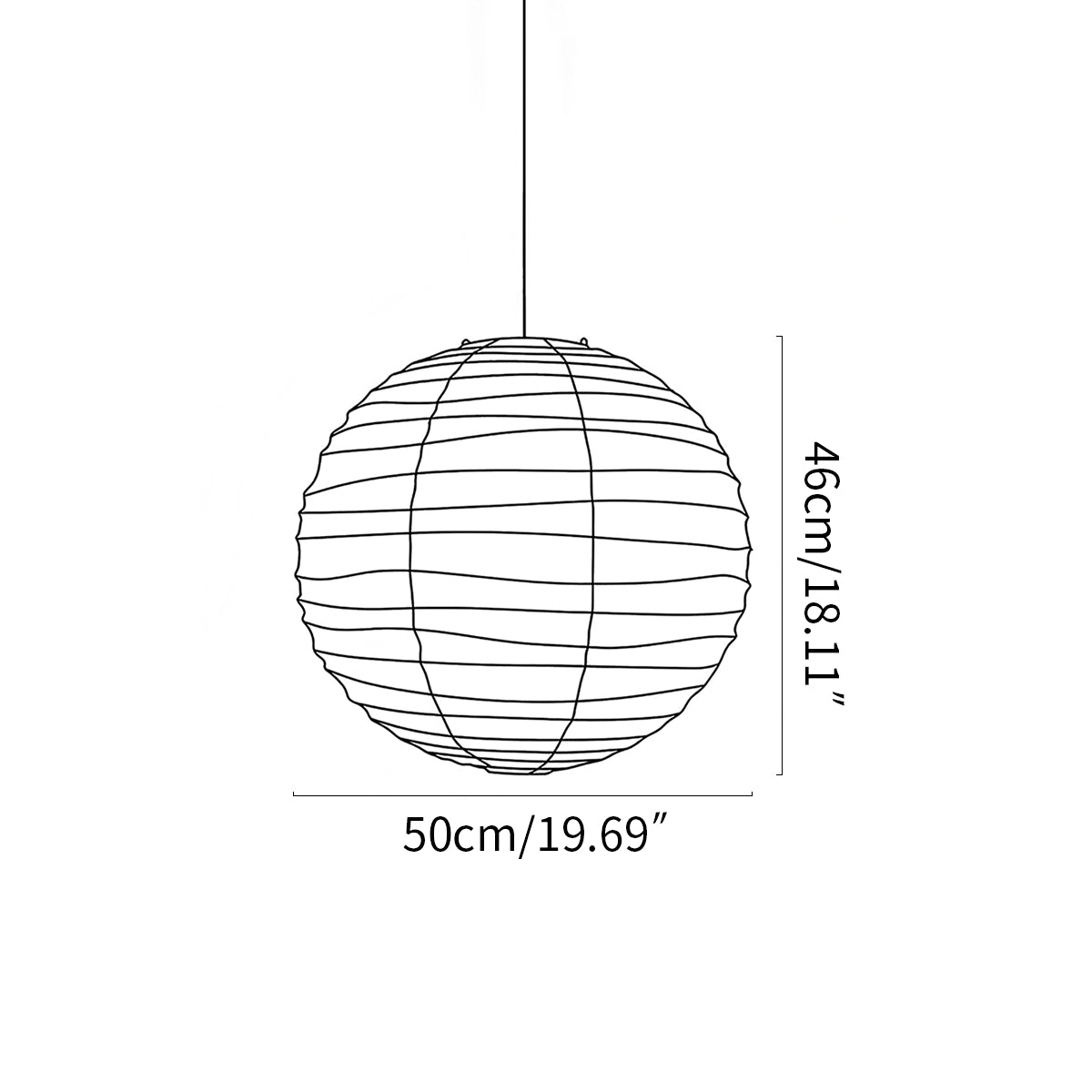 Antizer Akari D Series Pendant Lamp for Dining Room