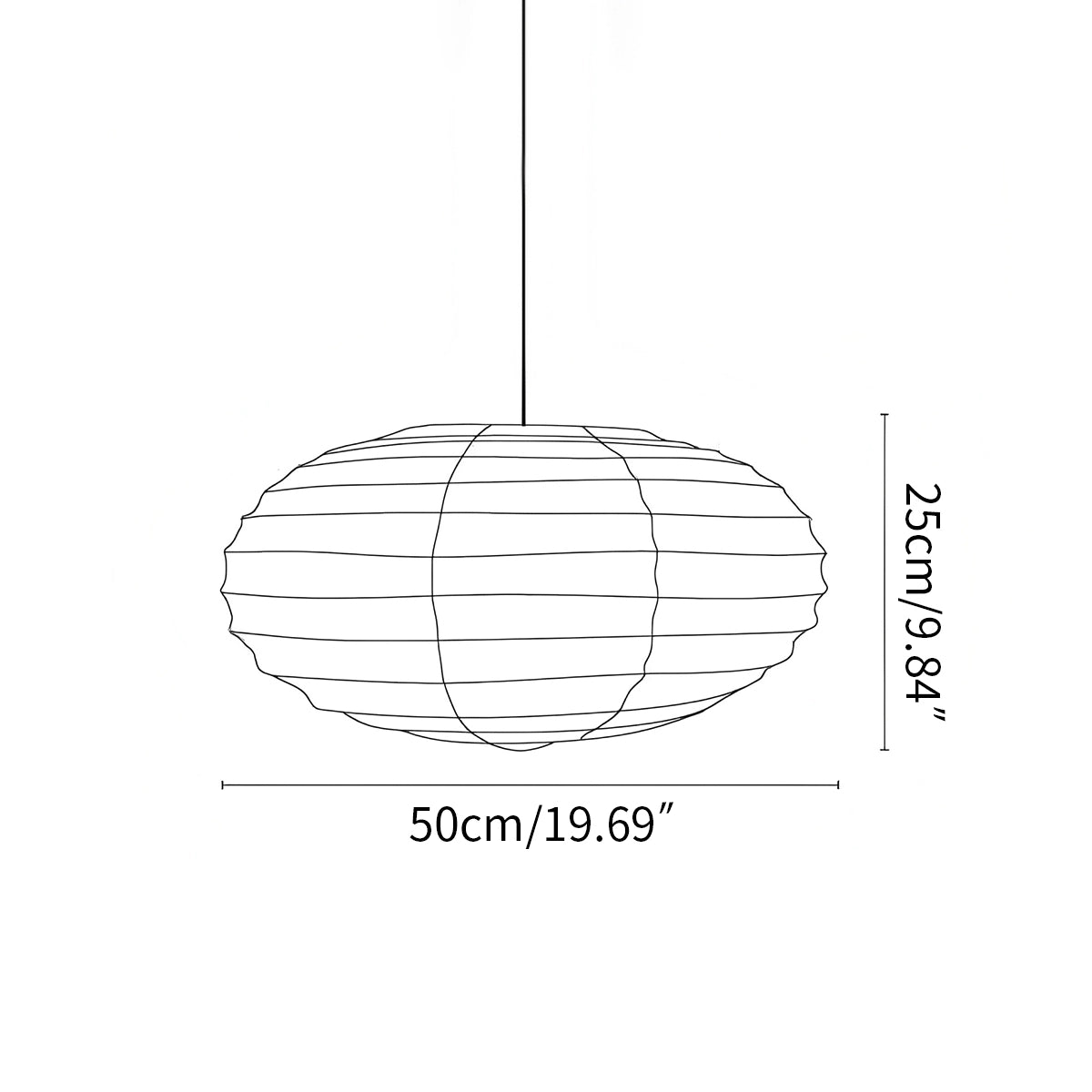 Antizer Washi Paper EN Series Pendant Light for Living Room