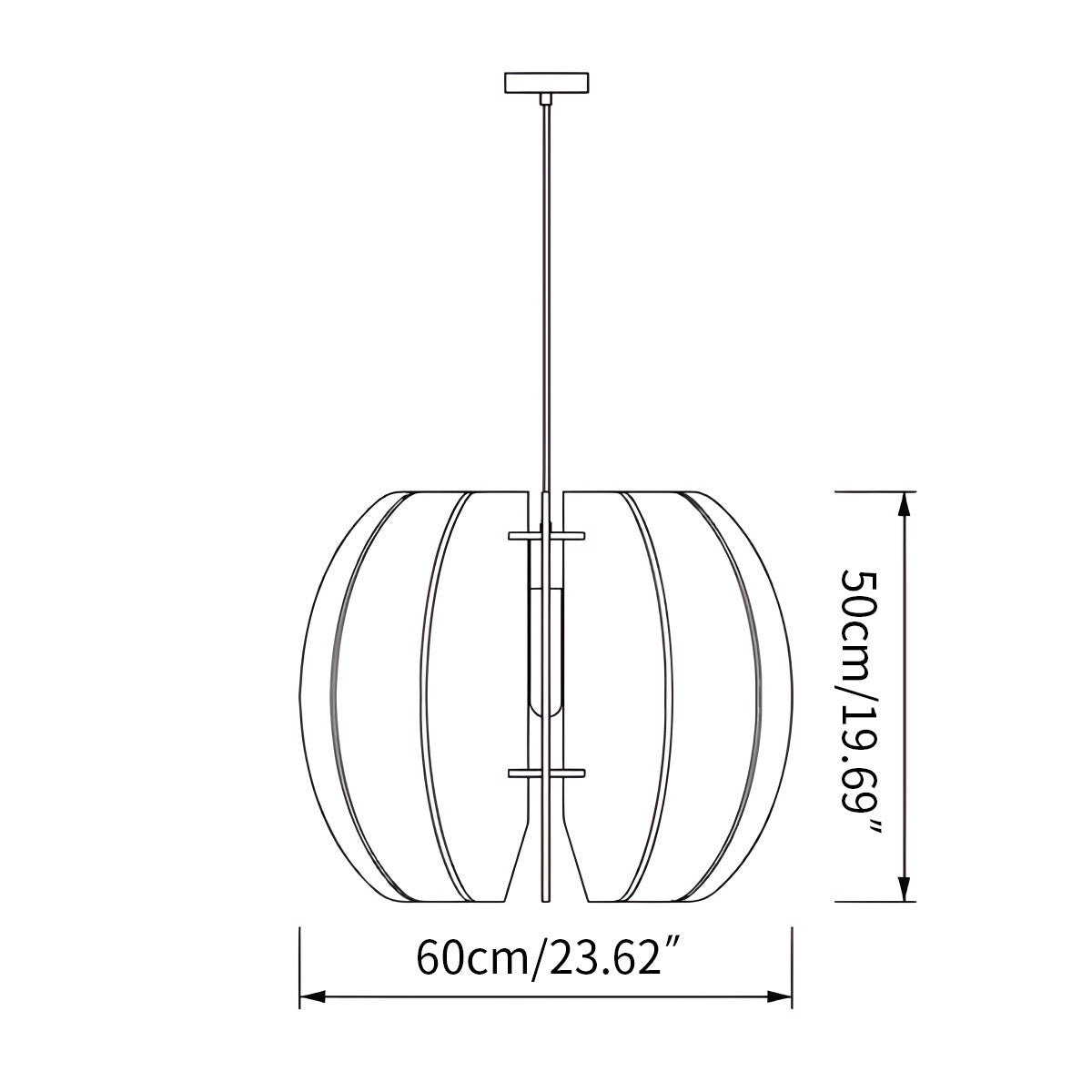 Antizer Circular Arc Piece Acoustic Pendant Light