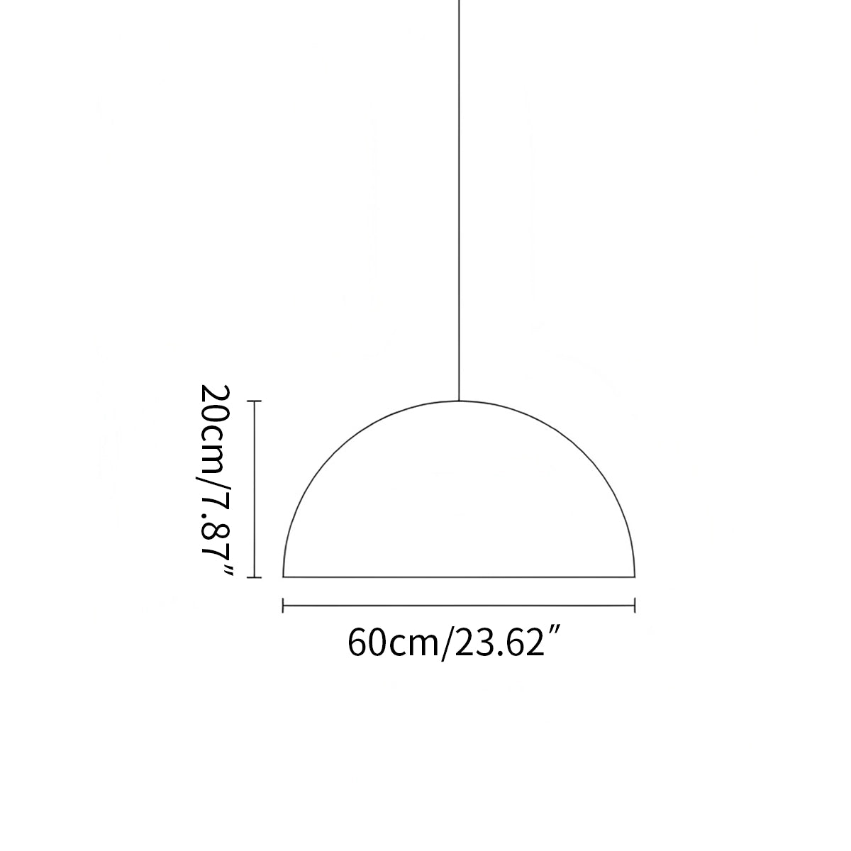 Antizer Italian Semi-Circular Gypsum Relief Pendant Light