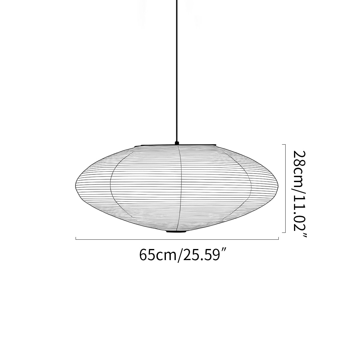 Antizer Washi Paper A Series Pendant Light for Dining Room