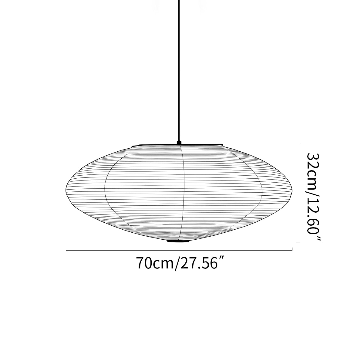 Antizer Washi Paper A Series Pendant Light for Dining Room