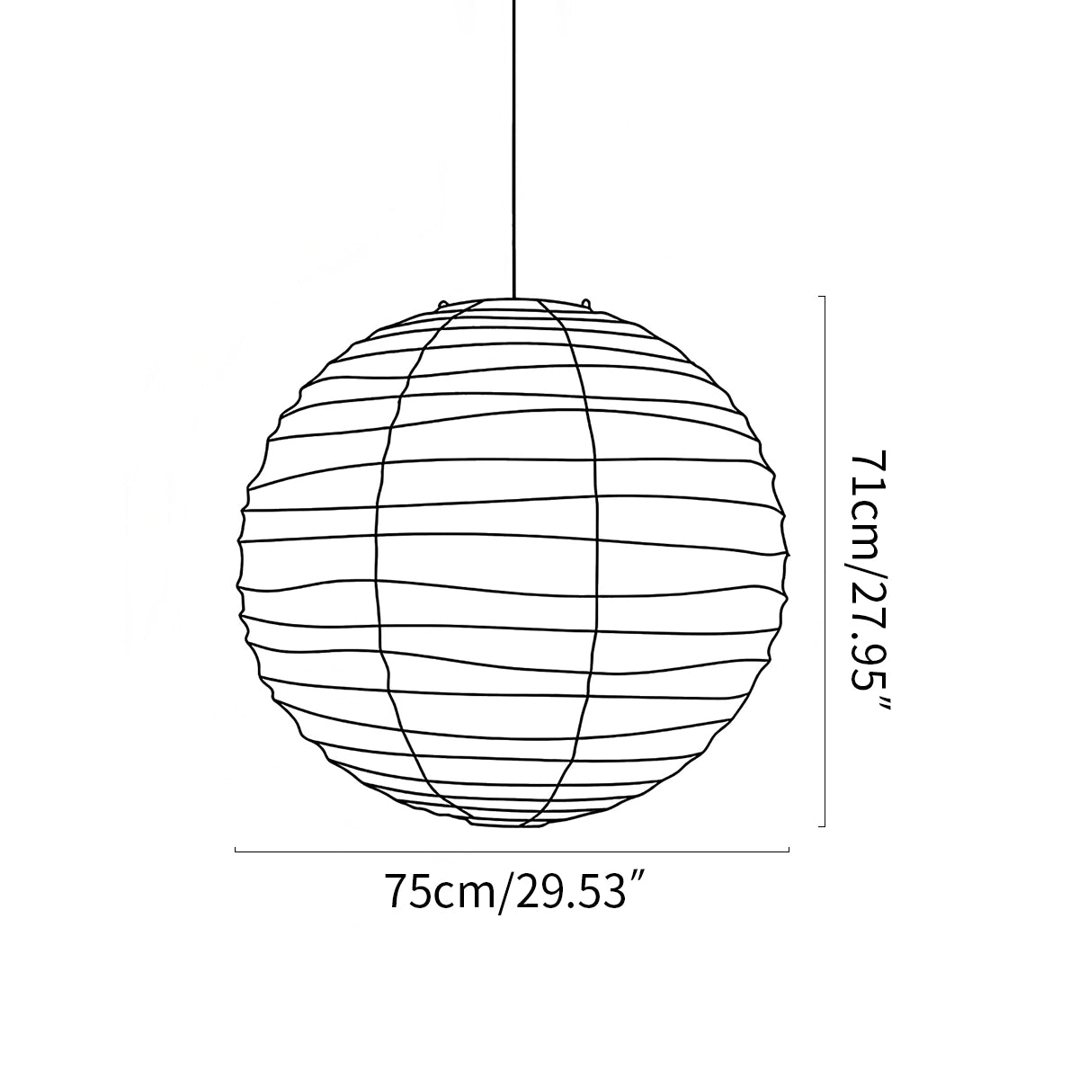 Antizer Akari D Series Pendant Lamp for Dining Room