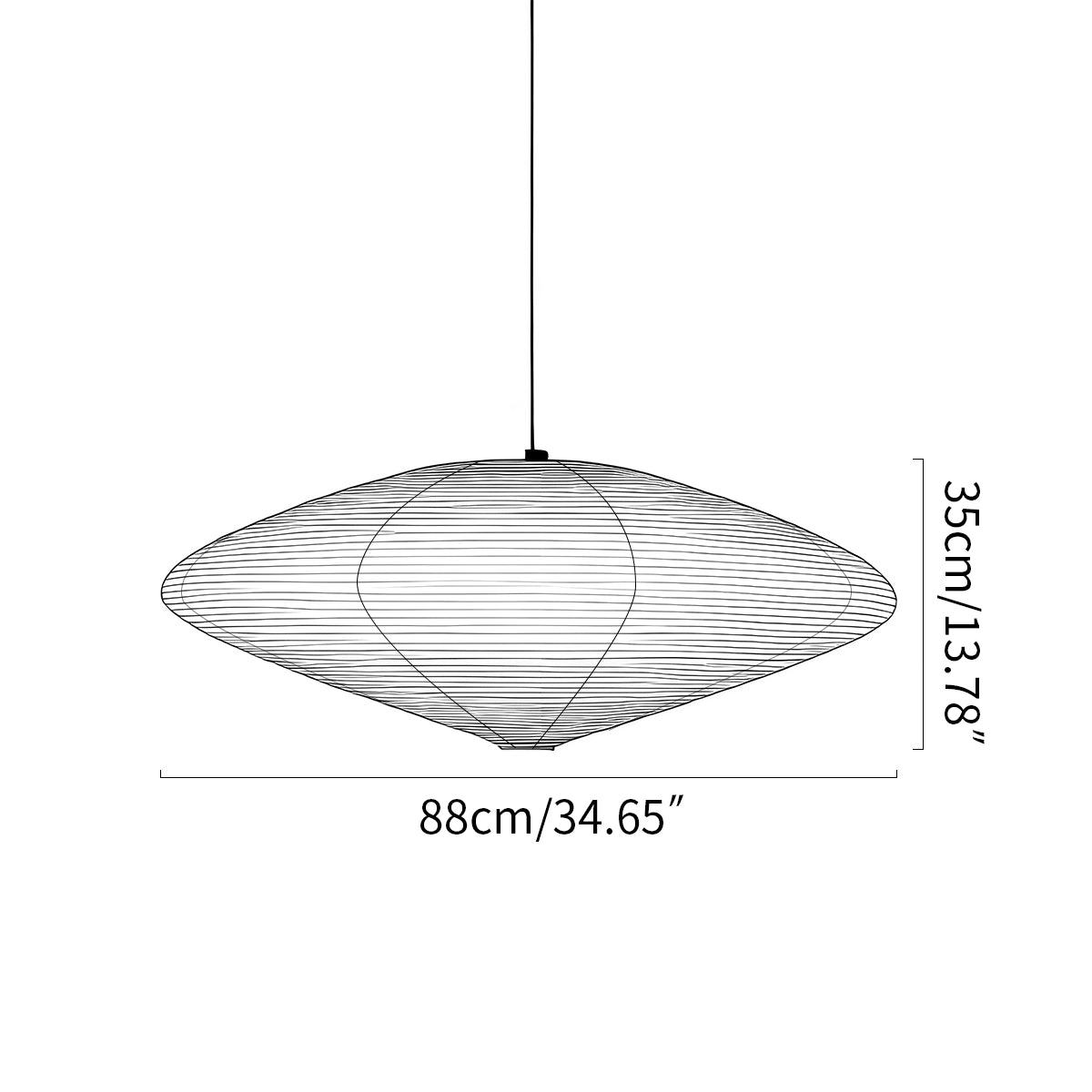 Antizer Washi Paper A Series Pendant Light for Dining Room