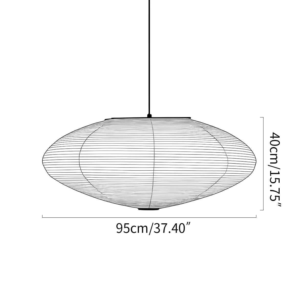 Antizer Washi Paper A Series Pendant Light for Dining Room