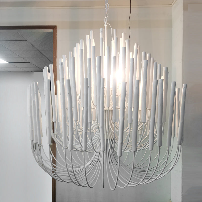 Modern Organic Twiggy Chandelier - Elegant Metal Branch Design Statement Lighting