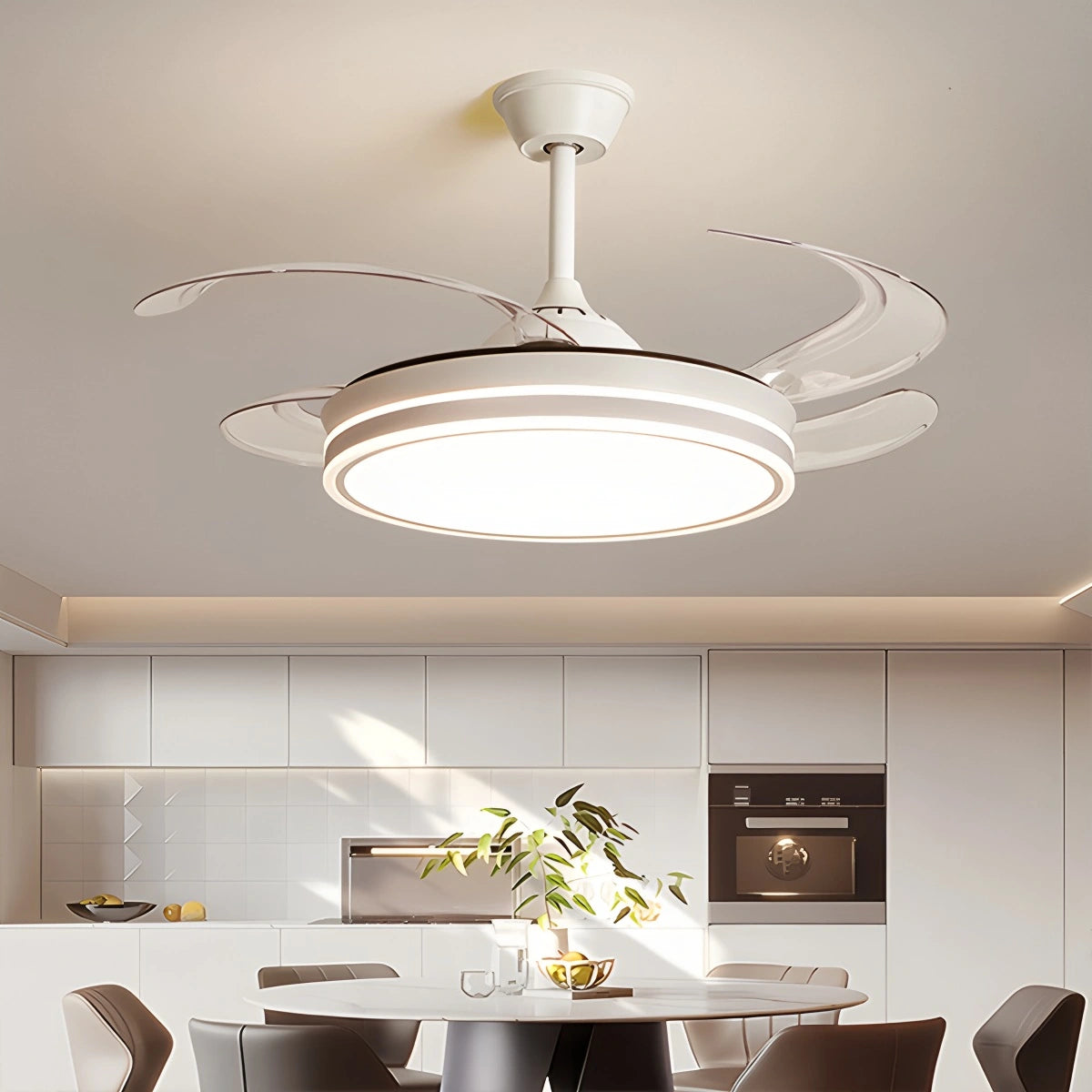 Antizer Modern Ceiling Fan with LED Light & Remote Control
