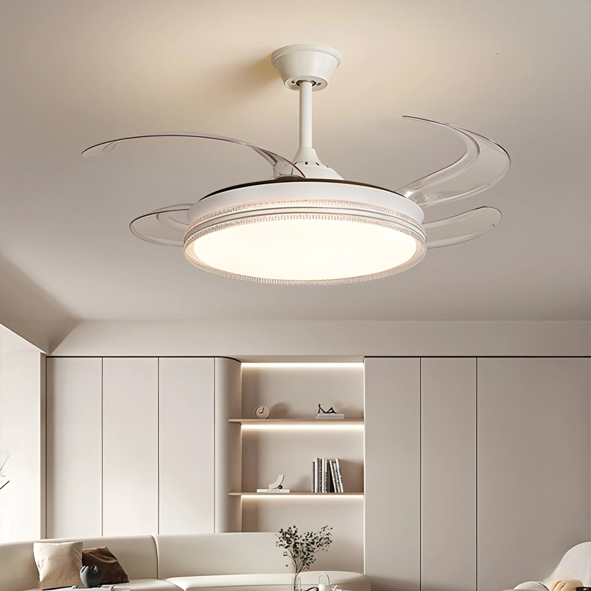Antizer Modern LED Ceiling Fan Lights with Remote Control