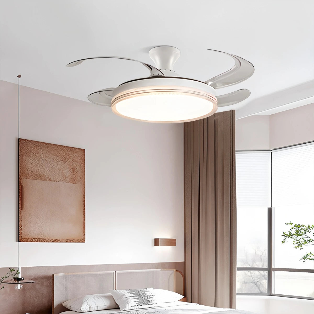 Antizer Modern LED Ceiling Fan Lights with Remote Control