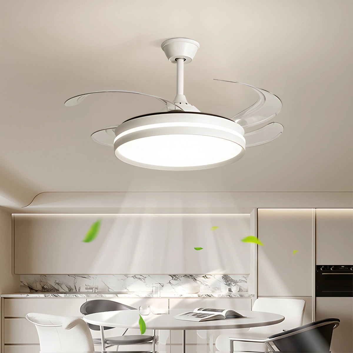 Antizer Modern Silent Remote Control Ceiling Fan with Light