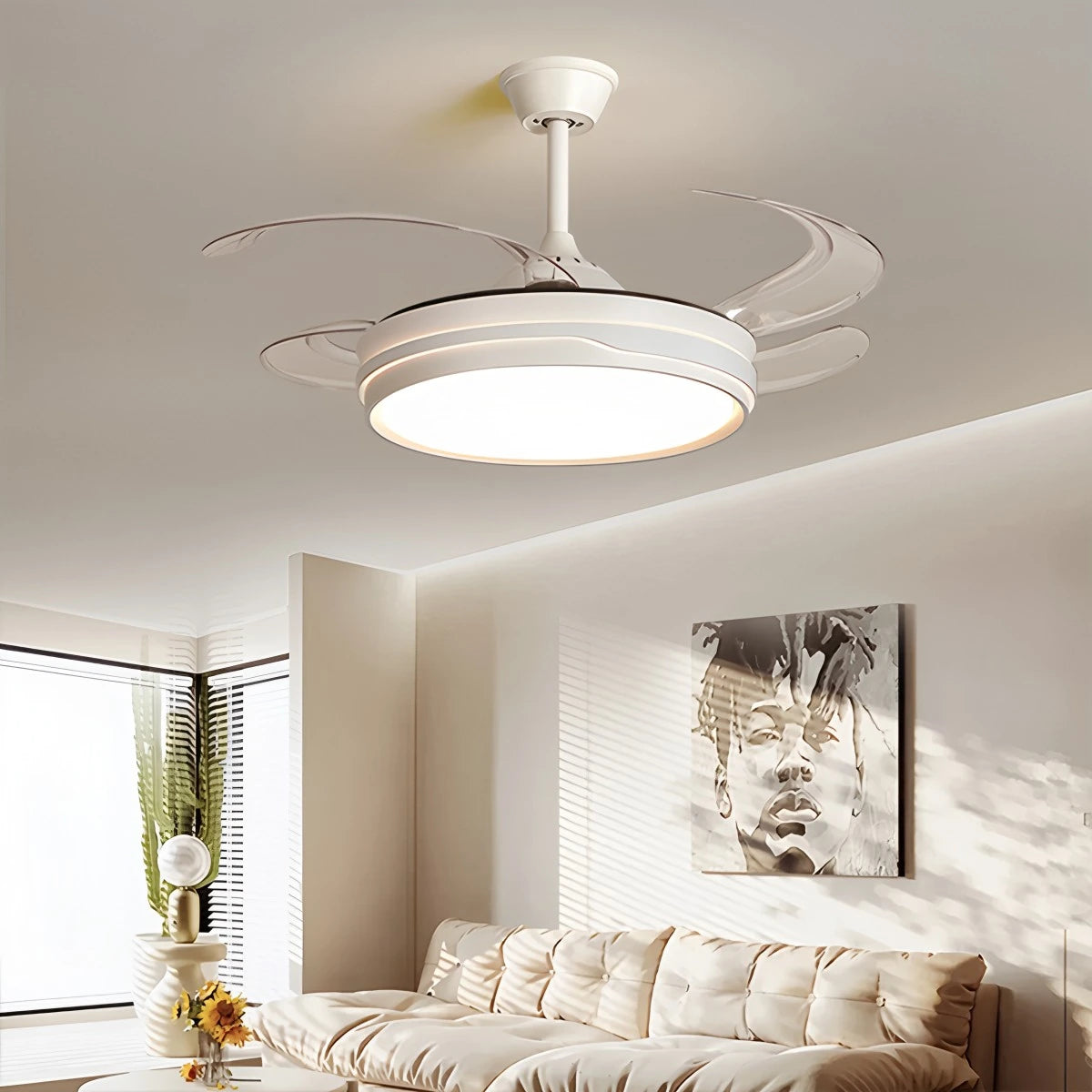 Antizer LED Ceiling Fan Light with Remote Control