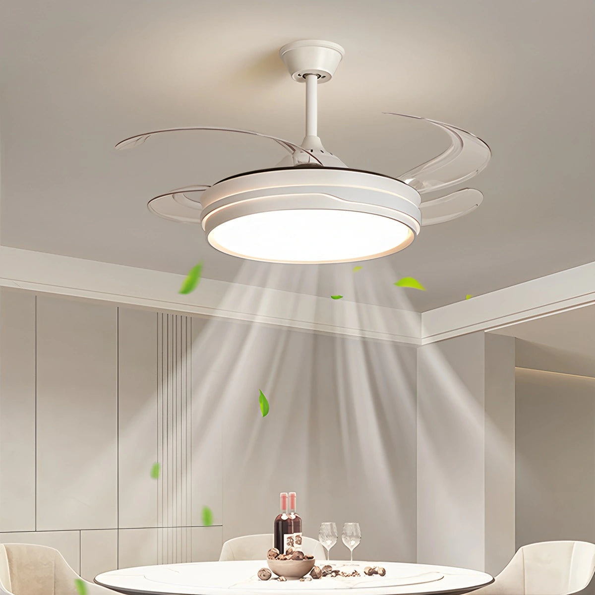 Antizer LED Ceiling Fan Light with Remote Control