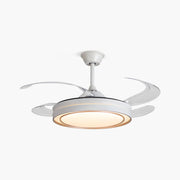 Antizer Modern Round Ceiling Fan Light with Remote Control