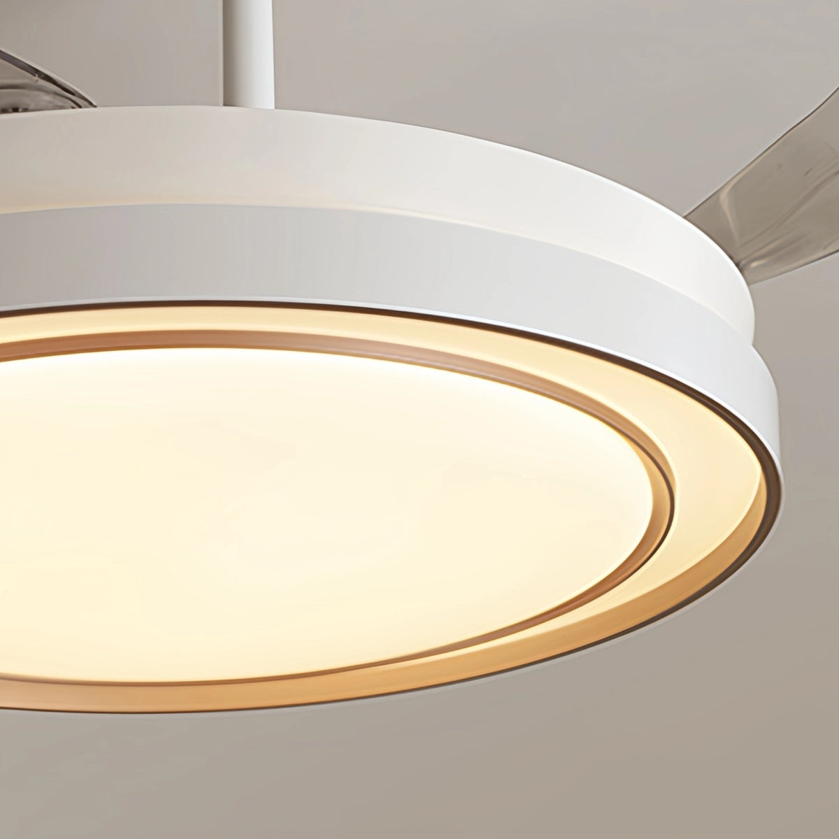 Antizer Modern Round Ceiling Fan Light with Remote Control