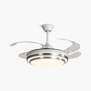 Antizer Modern White Ceiling Fan with Light