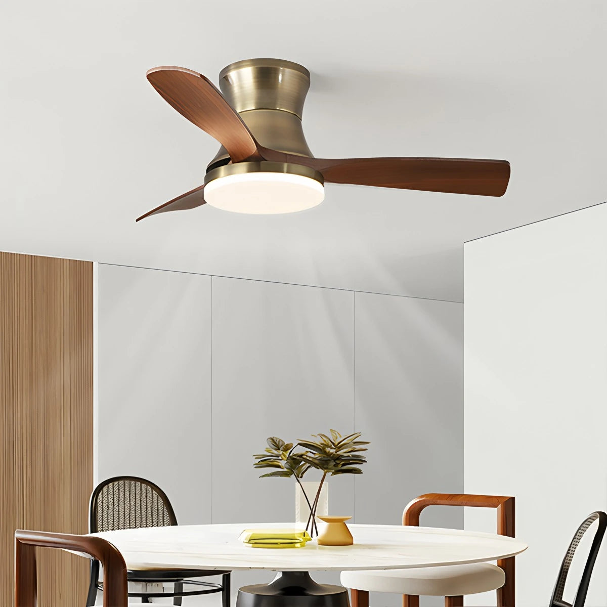 Antizer Modern 5-leaf Remote Control Ceiling Fan Light