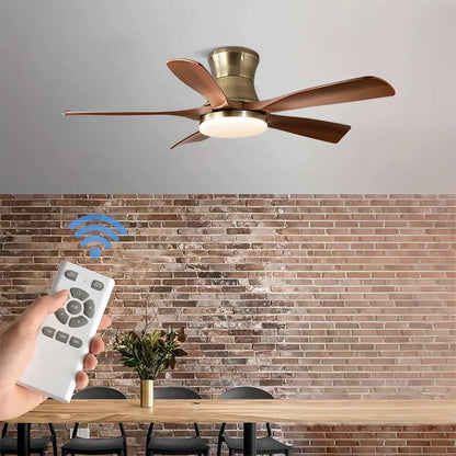Antizer Modern 5-leaf Remote Control Ceiling Fan Light