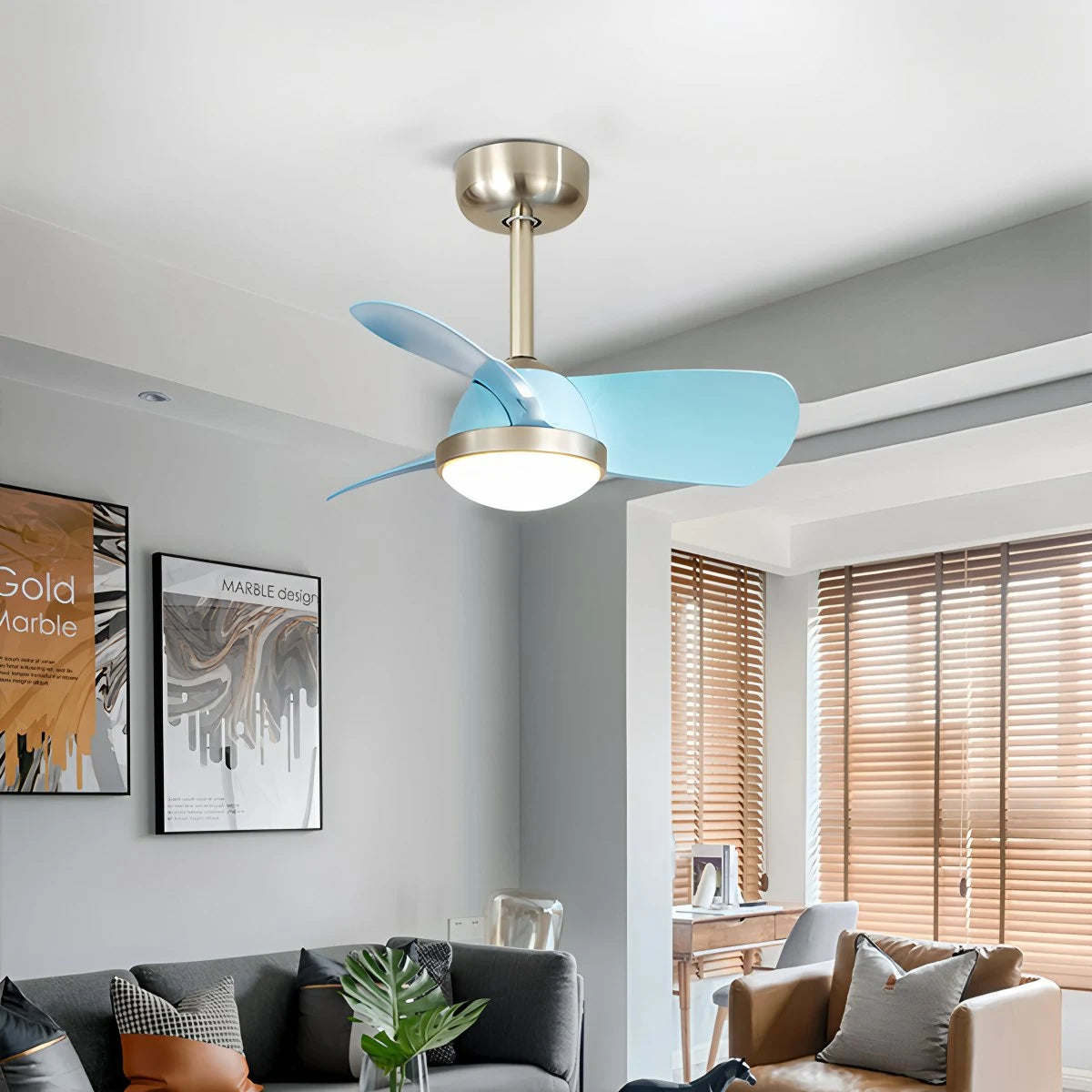 Antizer Simple Ceiling Fan Light for Children's Room