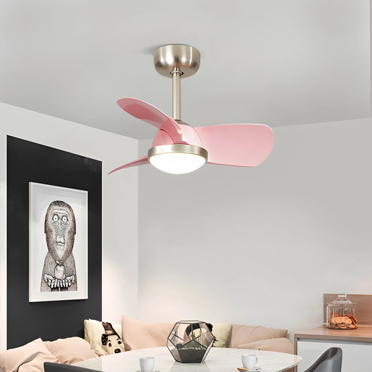 Antizer Simple Ceiling Fan Light for Children's Room